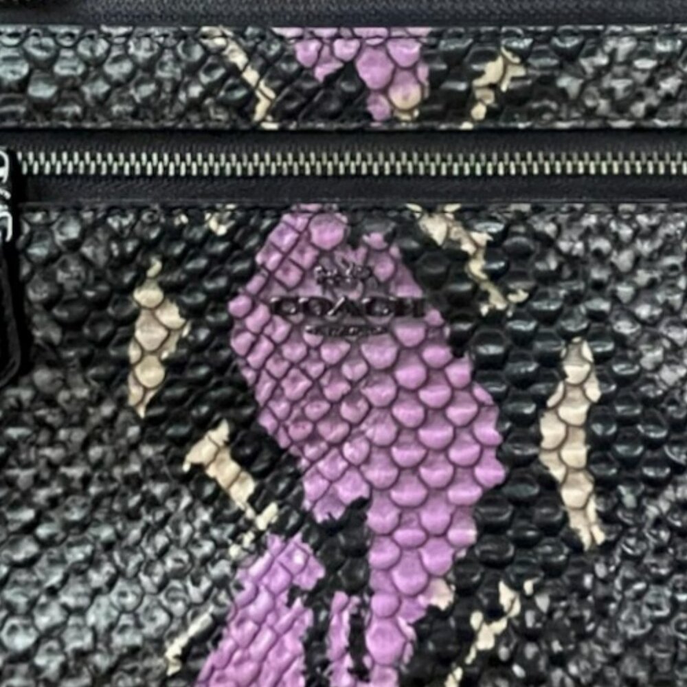 Coach Python Embossed Leather Bag - image 2